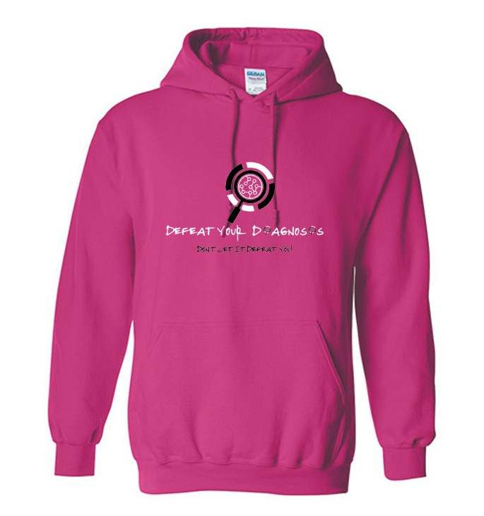 Defeat Your Diagnosis Pull Over Hoodies