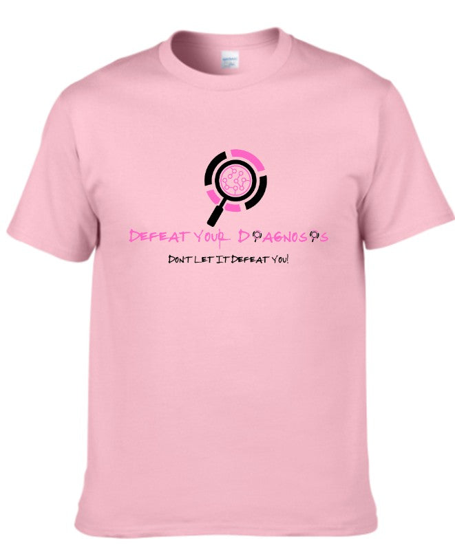 Defeat Your Diagnosis Simple Center logo T-Shirts